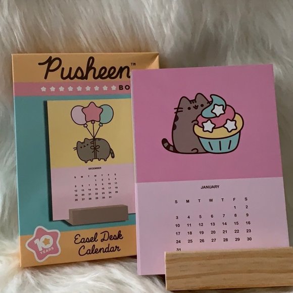 Pusheen Office Pusheen Cat 22 Easel Desk Calendar Poshmark